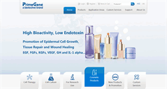 Desktop Screenshot of primegene.com